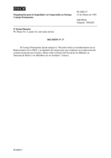 Permanent Council Decision No. 17 (es)