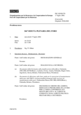 Journal of the 364th Plenary Meeting of the Forum for Security Co-operation (it)