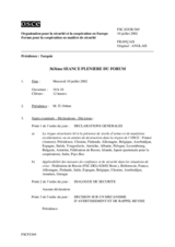 Journal of the 363rd Plenary Meeting of the Forum for Security Co-operation (fr)