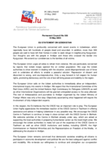 Statement by the Delegation of Luxembourg/EU on recent development in Andijan, Uzbekistan