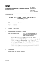 Journal of the 557th Special Plenary Meeting of the Permanent Council (it)