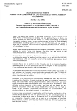 Remarks by Ambassador Omur Orhun, Personal Representative of the Chairman-in-Office of the OSCE on Combating Intolerance and Discrimination against Muslims