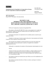 Forum for Security Co-operation Decision No. 8/02 (es)