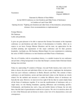 Statement by Christine Mueller, State Minister of the Federal Republic of Germany