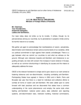 Address by Mihai-Razvan Ungureanu, Minister of Foreign Affairs of Romania