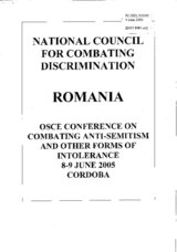 Contribution by the National Council for Combating Discrimination of Romania