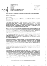 Statement by Robert Meth, Chairman of NCSJ: Advocates on Behalf of Jews in Russia, Ukraine, the Baltic States and Eurasia