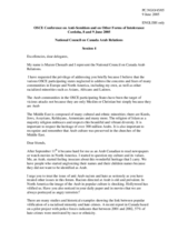 Statement by Mazen Chouaib, National Council on Canada Arab Relations