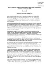 Statement by Human Rights First