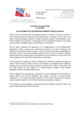 Statement by the Delegation of Luxembourg/European Union on the shooting incident in South Ossetia