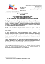 Statement by the Delegation of Luxembourg/European Union on the Agreement between the Russian Federation and Georgia on the withdrawal of the Russian military bases from Georgia