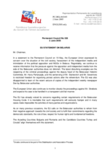 Statement by the Delegation of Luxembourg/European Union on the state of civil society in Belarus