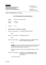 Journal of the 407th Plenary Meeting of the Forum for Security Co-operation (de)