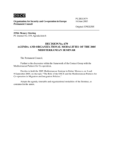 Permanent Council Decision No. 679