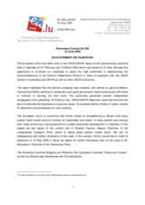Statement by the Delegation of Luxembourg/EU on the parliamentary elections in Tajikistan, held on 27 February and 13 March 2005