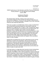 Introductory Remarks by Rabbi Andrew Baker