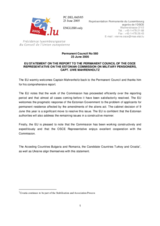 Statement by the Delegation of Luxembourg/EU on the report to the Permanent Council of the OSCE Representative on the Estonian Commission on Military Pensioners, Capt. Uwe Mahrenholtz