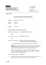 Journal of the 454th Plenary Meeting of the Forum for Security Co-operation (de)