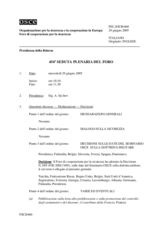 Journal of the 454th Plenary Meeting of the Forum for Security Co-operation (it)