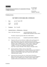 Journal of the 562nd Plenary Meeting of the Permanent Council (it)