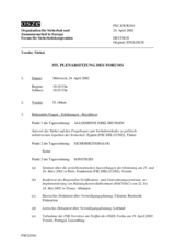 Journal of the 355th Plenary Meeting of the Forum for Security Co-operation (de)