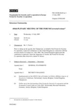 Journal of the 456th Plenary Meeting of the Forum for Security Co-operation/Corrected reissue