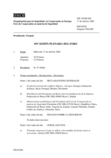 Journal of the 354th Plenary Meeting of the Forum for Security Co-operation (es)