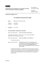 Journal of the 353rd Plenary Meeting of the Forum for Security Co-operation (es)