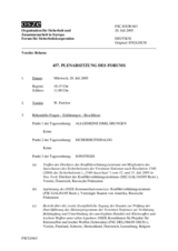 Journal of the 457th Plenary Meeting of the Forum for Security Co-operation (de)
