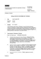 Journal of the 565th Plenary Meeting of the Permanent Council (fr)