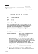 Journal of the 566th Plenary Meeting of the Permanent Council (it)