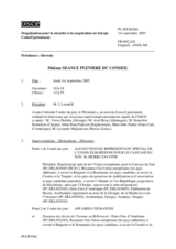 Journal of the 566th Plenary Meeting of the Permanent Council (fr)