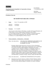 Journal of the 566th Plenary Meeting of the Permanent Council (es)