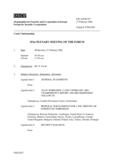 Journal of the 351st Plenary Meeting of the Forum for Security Co-operation