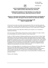 Statement by the Delegation of Lithuania with regard to the issue raised by the Ambassador of Belarus