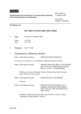 Journal of the 349th Plenary Meeting of the Forum for Security Co-operation (it)