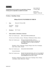 Journal of the 349th Plenary Meeting of the Forum for Security Co-operation (fr)