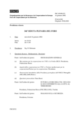 Journal of the 346th Plenary Meeting of the Forum for Security Co-operation (it)