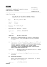 Journal of the 462nd Plenary Meeting of the Forum for Security Co-operation