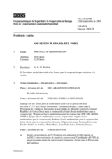 Journal of the 430th Plenary Meeting of the Forum for Security Co-operation (es)