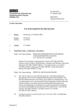 Journal of the 574th Plenary Meeting of the Permanent Council (de)