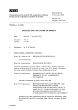 Journal of the 436th Plenary Meeting of the Forum for Security Co-operation (fr)