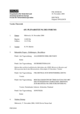 Journal of the 435th Plenary Meeting of the Forum for Security Co-operation (de)