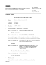 Journal of the 435th Plenary Meeting of the Forum for Security Co-operation (es)