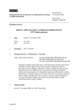 Journal of the 579th Special Plenary Meeting of the Permanent Council (it)