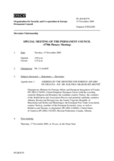 Journal of the 579th Special Plenary Meeting of the Permanent Council