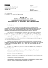 Permanent Council Decision, subject to a silence procedure expiring on Friday, 25 November 2005, at 12 noon (de)