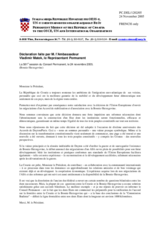 Statement by the Delegation of Croatia on the tenth anniversary of the Dayton Peace Accords