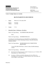Journal of the 408th Plenary Meeting of the Forum for Security Co-operation (de)