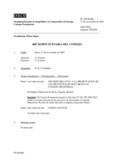 Journal of the 480th Plenary Meeting of the Permanent Council (es)